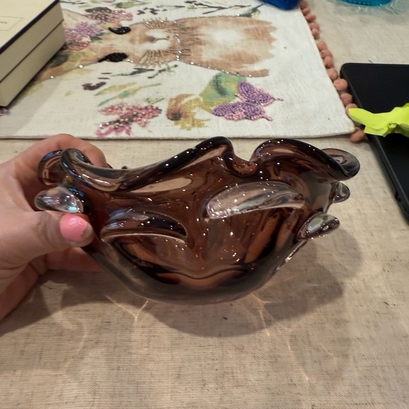 Murano Amethyst Bowl/Ashtray - Picture 6 of 6